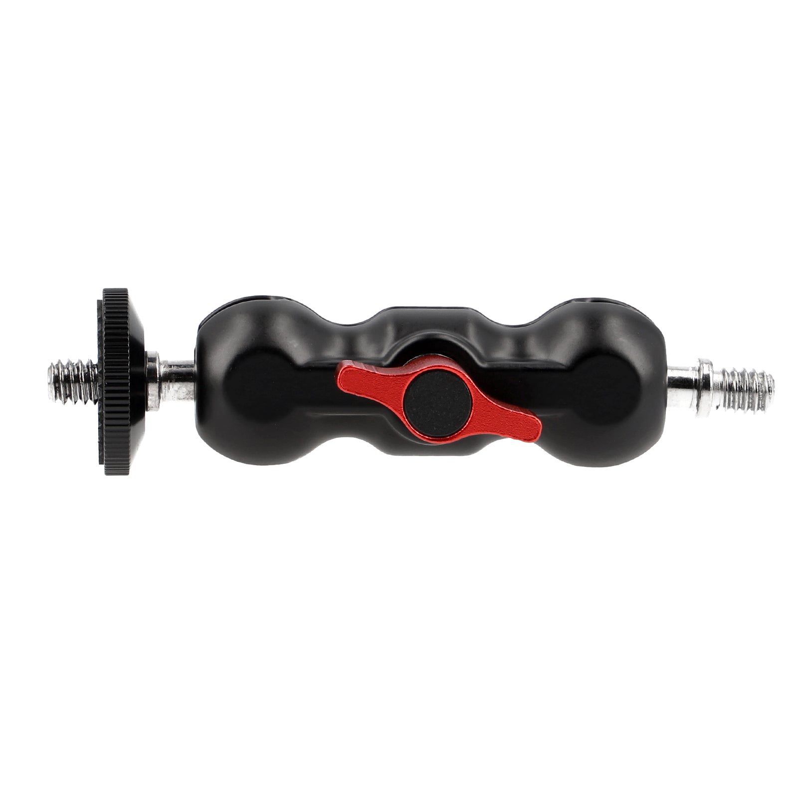 Metall Doppel-Kugelkopf aus Aluminium - Magic Arm Adapter 1/4 Zoll für Kamera & Zubehör