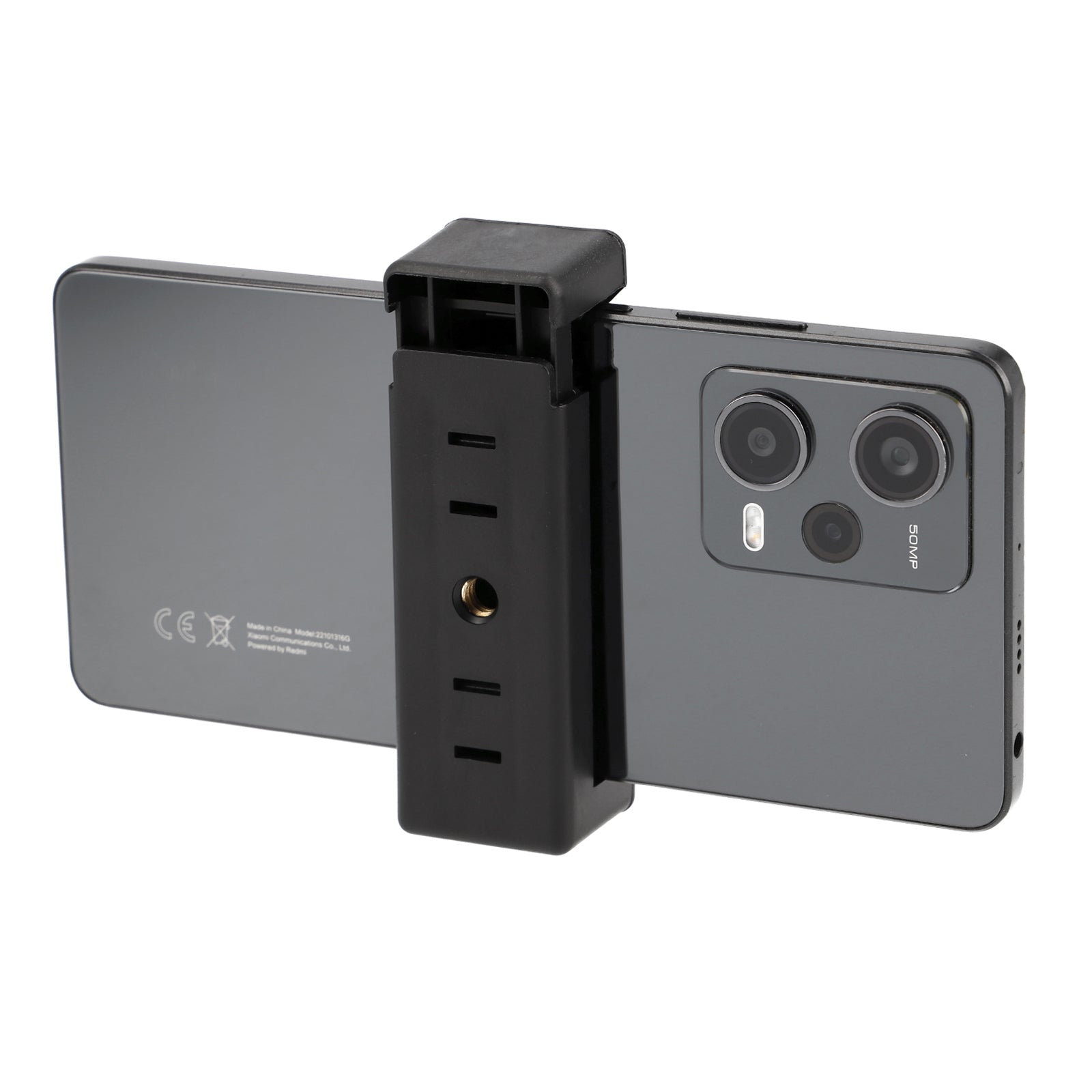 Universal Smartphone Halterung 1/4 Zoll Kompakter Handy Stativhalter für Tripod Hot Shoe & Selfie Stick 60-80mm