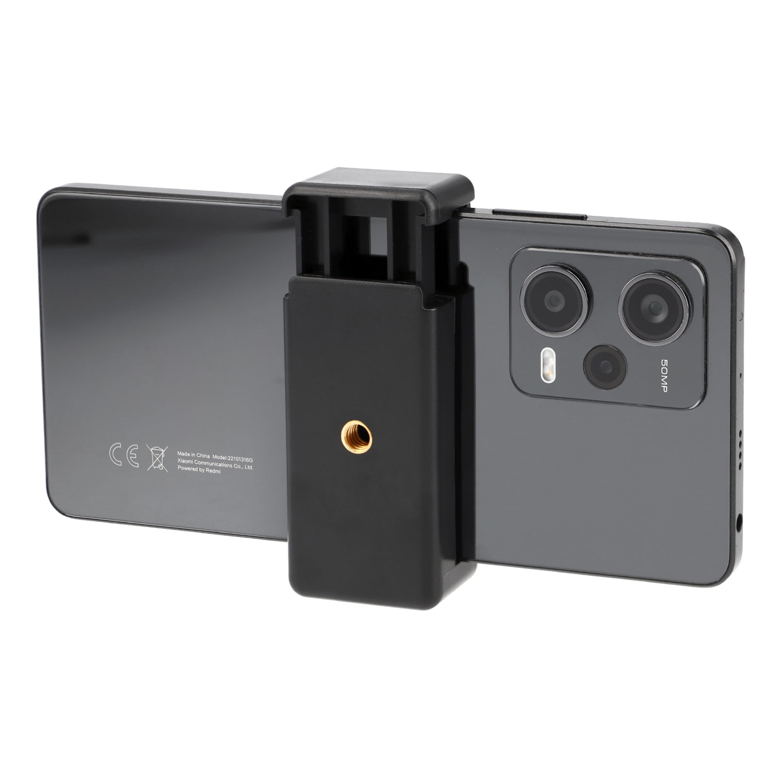 Mini Smartphone Halterung 1/4 Zoll Kompakter Handyhalter für Stativ, Tripod & Kamera 60-80mm Rutschfest Leicht