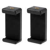 2er Set Universal Smartphone Halterung – Handy Stativadapter mit 1/4 Zoll, Blitzschuh & Schraubklemme für Vlogging, Streaming & Fotografie