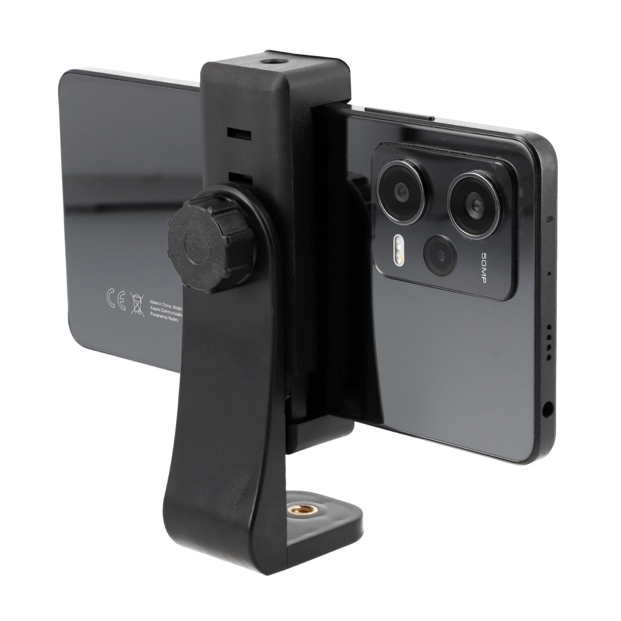 Drehbare Smartphone Halterung 360° Rotation & 1/4 Zoll Universal Handy Stativhalter Hochformat & Querformat 56-100mm