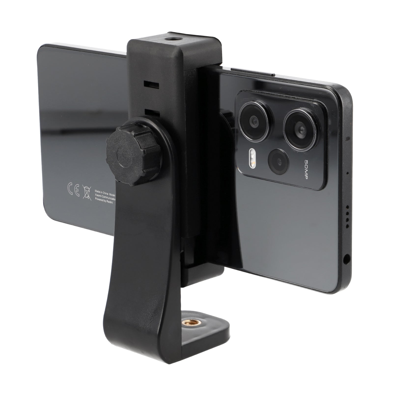 Drehbare Smartphone Halterung 360° Rotation & 1/4 Zoll Universal Handy Stativhalter Hochformat & Querformat 56-100mm