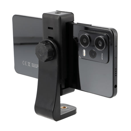 Drehbare Smartphone Halterung 360° Rotation & 1/4 Zoll Universal Handy Stativhalter Hochformat & Querformat 56-100mm