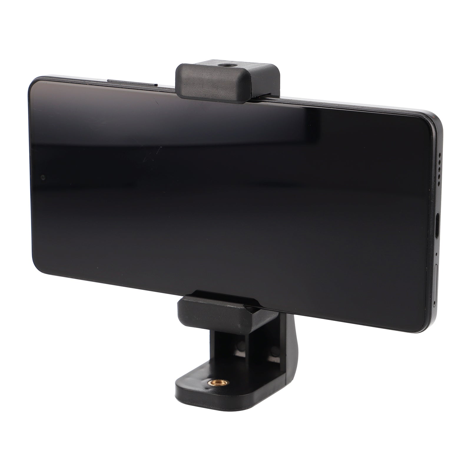 Drehbare Smartphone Halterung 360° Rotation & 1/4 Zoll Universal Handy Stativhalter Hochformat & Querformat 56-100mm