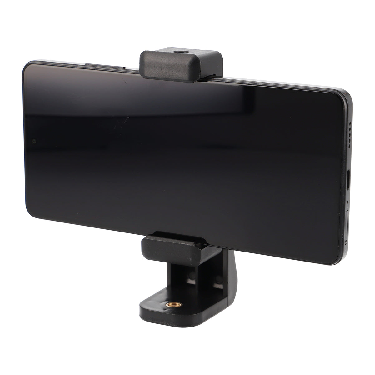 Drehbare Smartphone Halterung 360° Rotation & 1/4 Zoll Universal Handy Stativhalter Hochformat & Querformat 56-100mm
