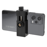 Verstellbare Smartphone Halterung Schraubklemme 1/4 Zoll Universal Handy Stativadapter Hochformat & Querformat 55–105mm
