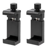 2er Set Universal Smartphone Halterung – Handy Stativadapter mit 1/4 Zoll, Blitzschuh & Schraubklemme für Vlogging, Streaming & Fotografie