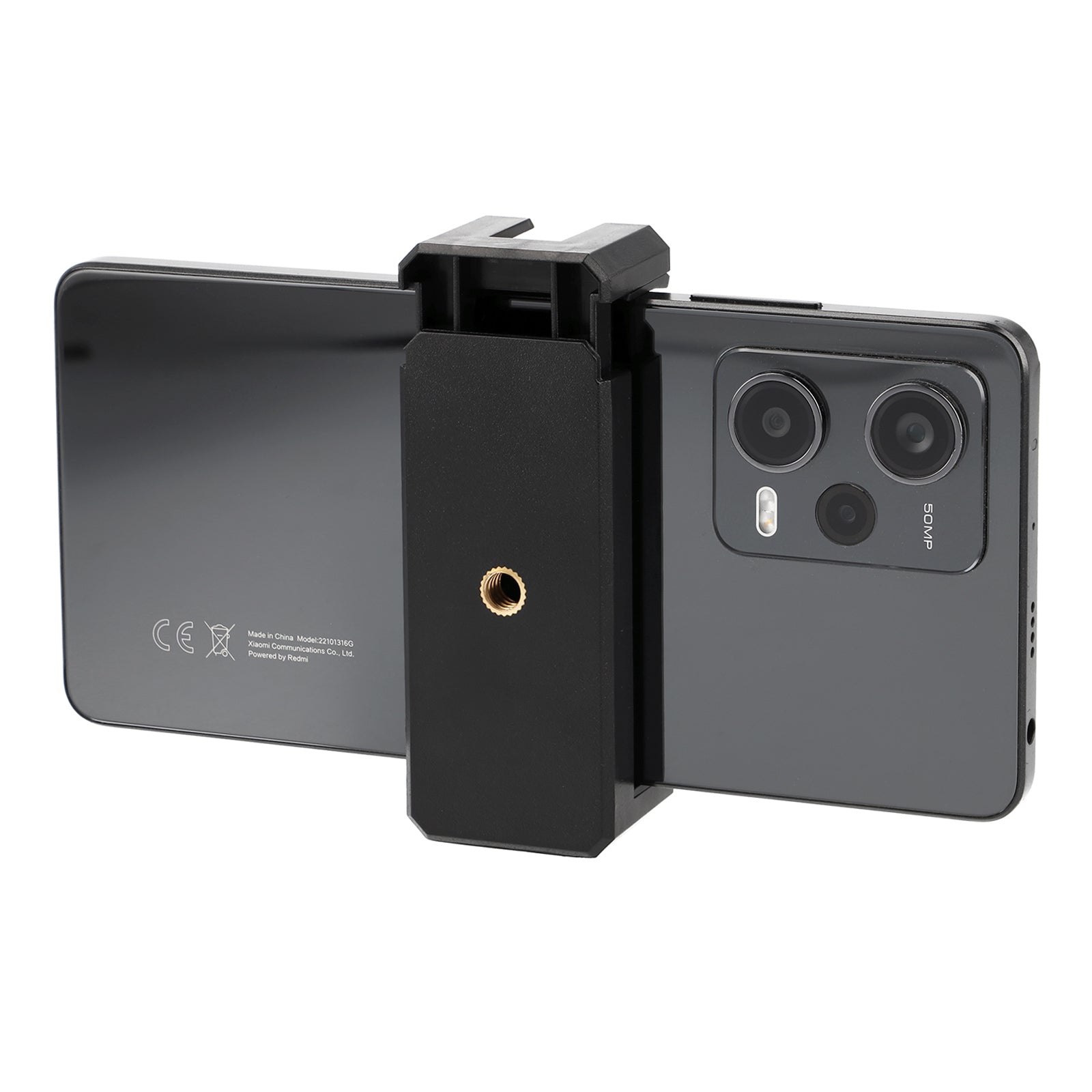 Smartphone Halterung mit Blitzschuh & 1/4 Zoll Universal Handy Stativadapter für Kamera, Ringlicht & Vlogging