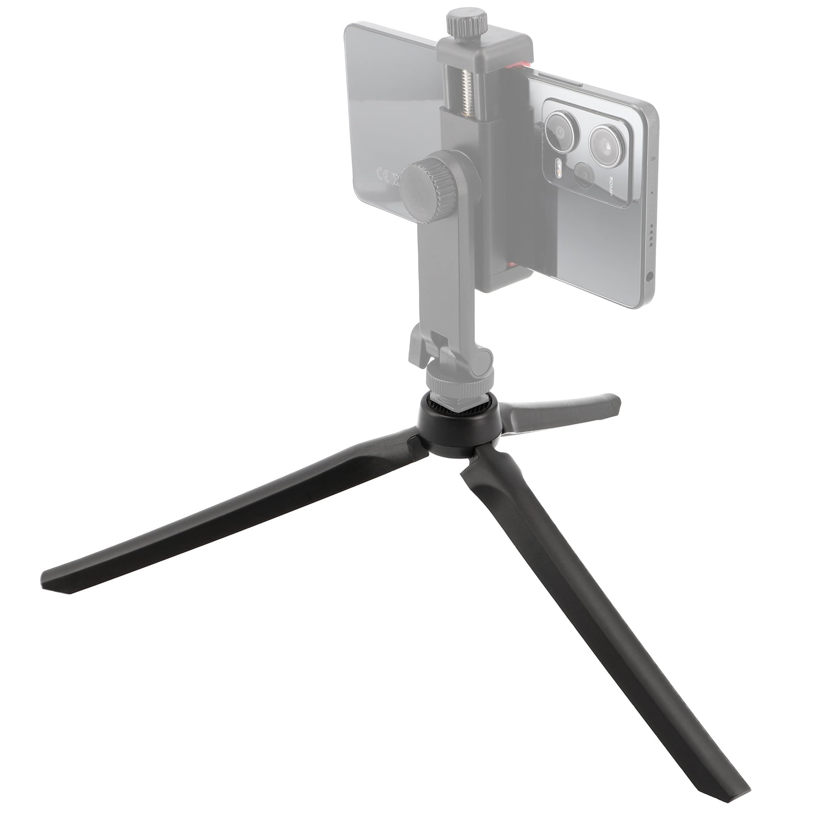 Mini Tischstativ mit 1/4 Zoll Kompaktes Desktop Tripod für Smartphone, Kamera, GoPro & Ringlicht (9 cm Höhe)