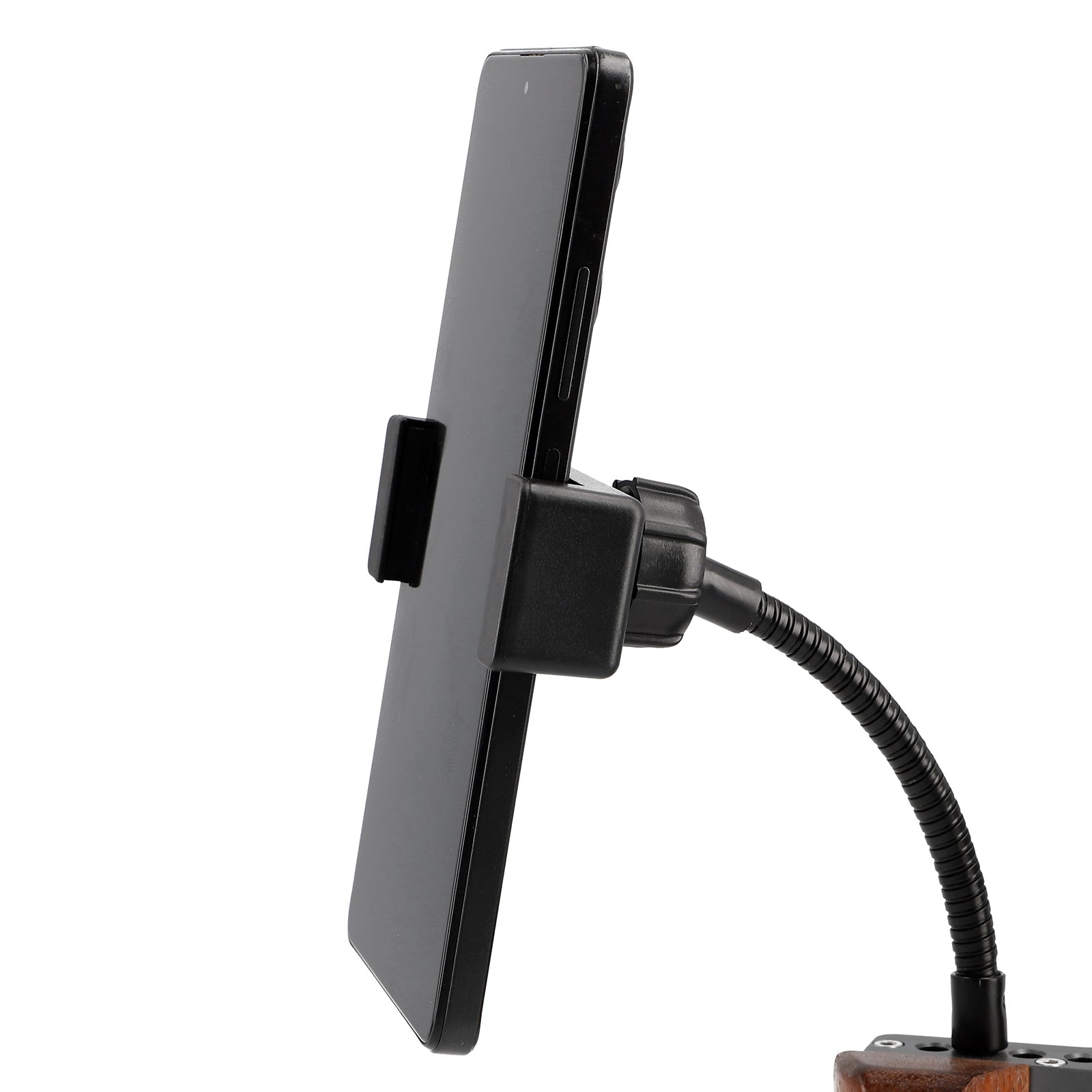 Flexibler Smartphone Halter mit Schwanenhals & 360° Kugelkopf Universal Handy Stativadapter 1/4 Zoll 15cm Arm