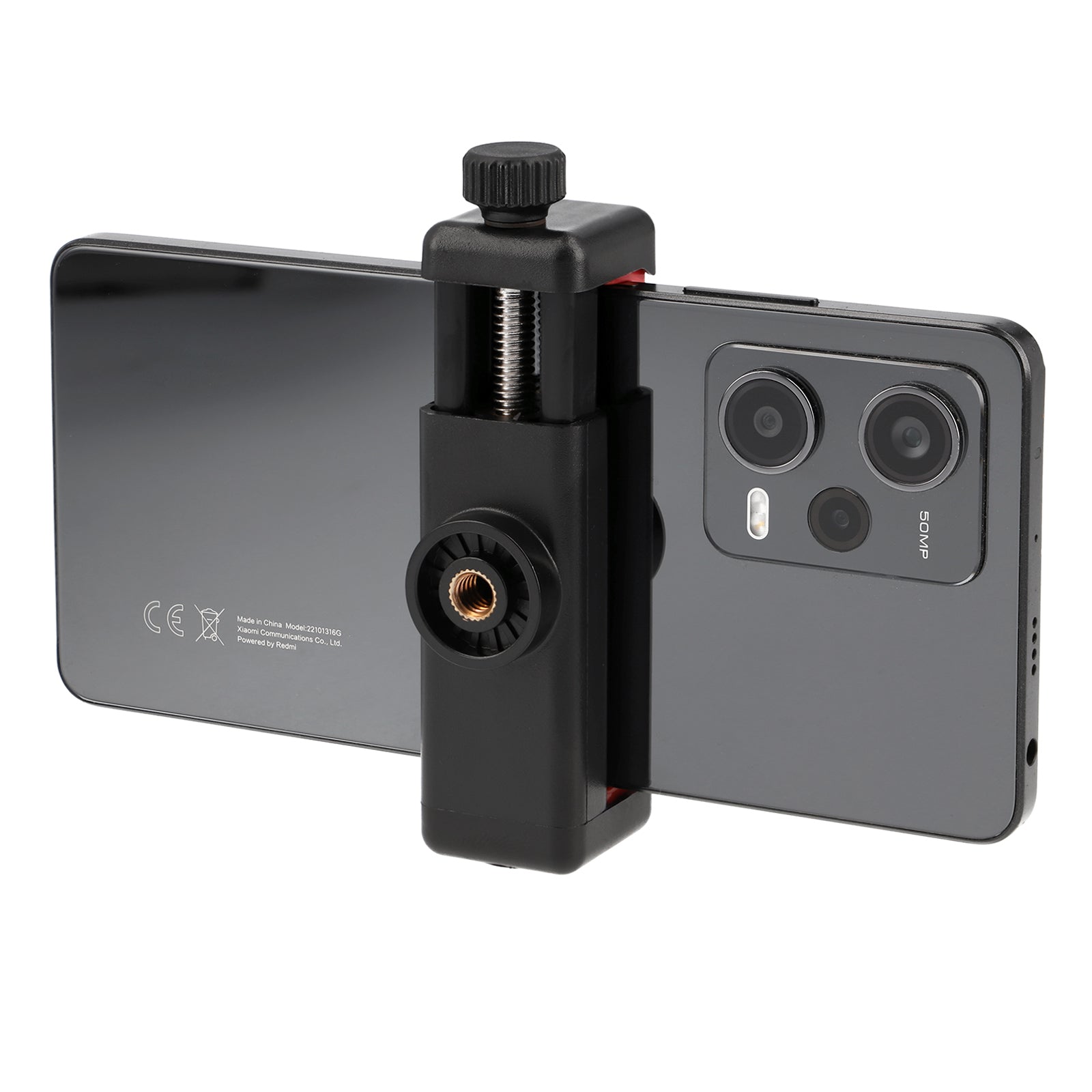 Universal Smartphone Halterung für Stativ & Selfie-Stick 1/4 Zoll verstellbar 55-90mm Hoch- & Querformat