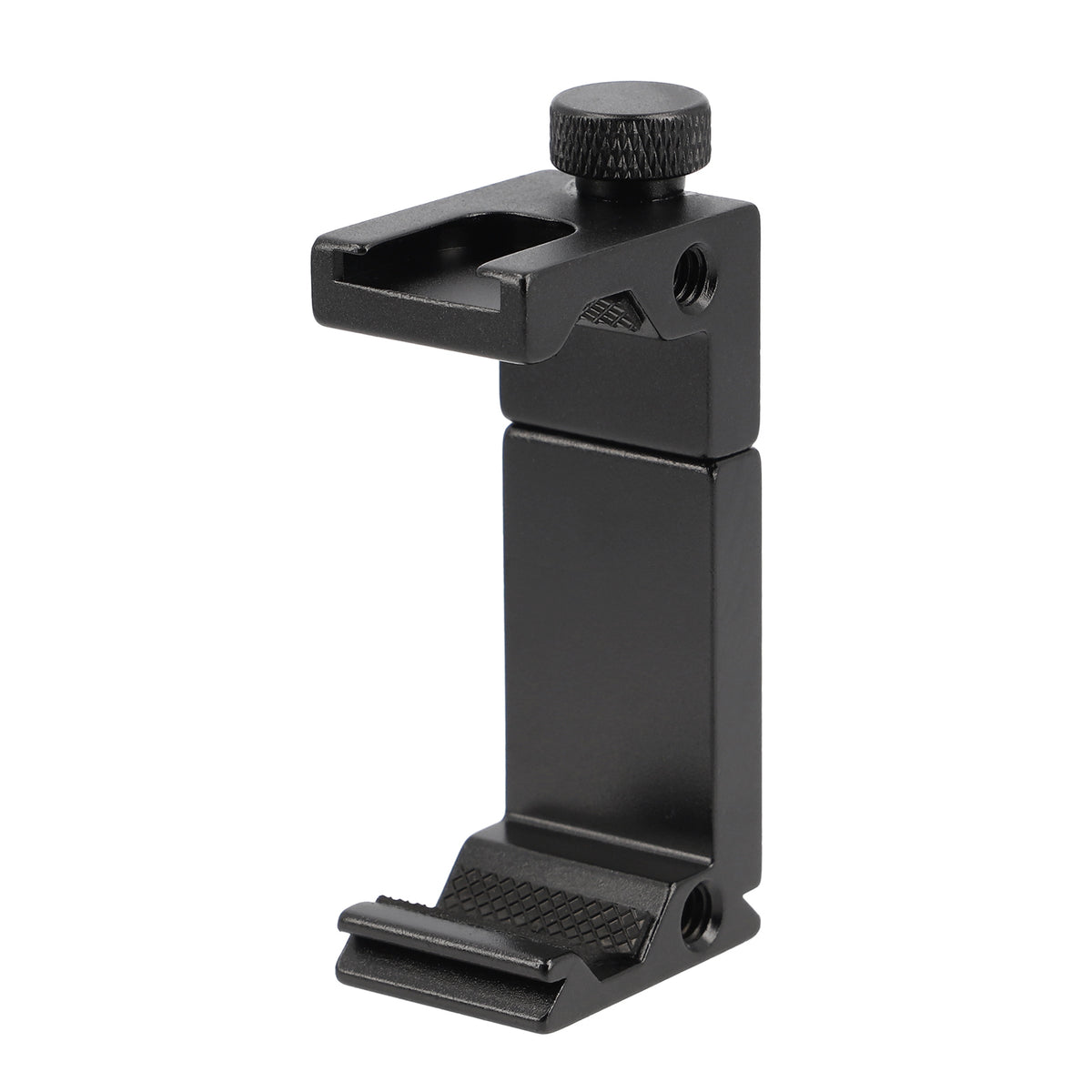 Metall Smartphone Halter Blitzschuh & 1/4 Zoll Robuster Handy Stativadapter für Mikrofon, LED-Licht & Vlogging