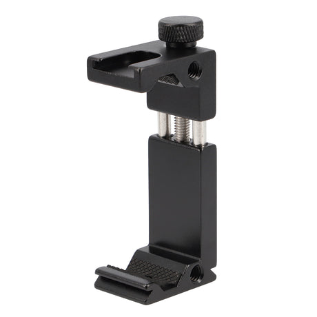 Metall Smartphone Halter Blitzschuh & 1/4 Zoll Robuster Handy Stativadapter für Mikrofon, LED-Licht & Vlogging