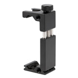 Metall Smartphone Halter Blitzschuh & 1/4 Zoll Robuster Handy Stativadapter für Mikrofon, LED-Licht & Vlogging