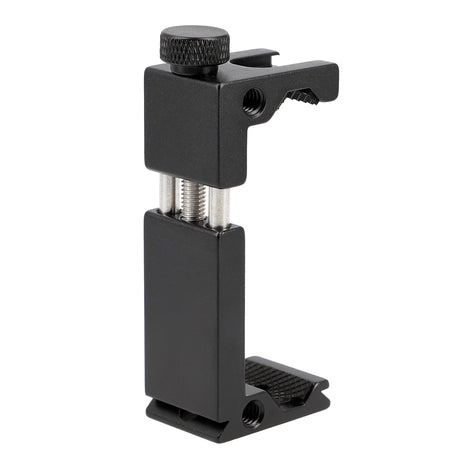 Metall Smartphone Halter Blitzschuh & 1/4 Zoll Robuster Handy Stativadapter für Mikrofon, LED-Licht & Vlogging