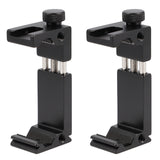 2er Set Universal Smartphone Halterung – Handy Stativadapter mit 1/4 Zoll, Blitzschuh & Schraubklemme für Vlogging, Streaming & Fotografie