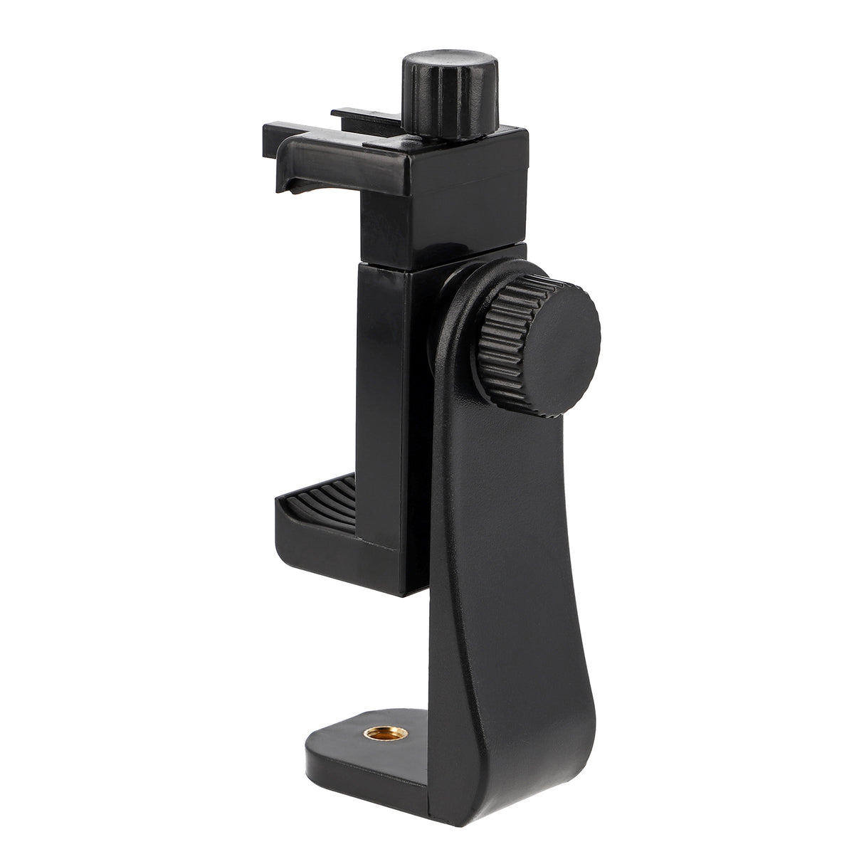 Universal Smartphone Halterung mit Blitzschuh & Stativgewinde - Handyhalter für Tripod, Ringlicht & Vlogging
