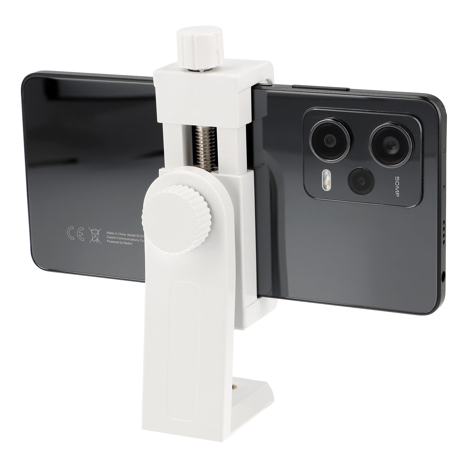Universal Smartphone Halterung mit Schraubklemme - Drehbarer Handyhalter für Stativ, 360° Rotation, 1/4 Zoll