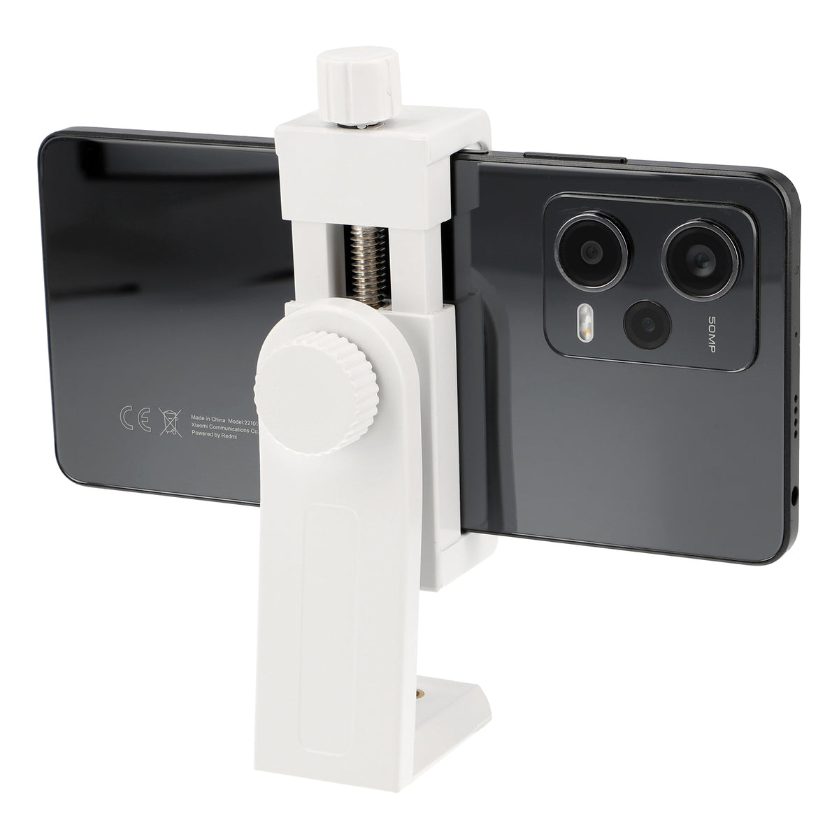 Universal Smartphone Halterung mit Schraubklemme - Drehbarer Handyhalter für Stativ, 360° Rotation, 1/4 Zoll