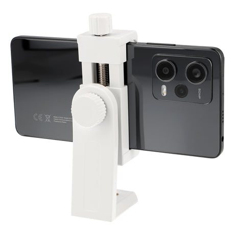 Universal Smartphone Halterung mit Schraubklemme - Drehbarer Handyhalter für Stativ, 360° Rotation, 1/4 Zoll