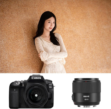 Meike 85mm F1.8 SE Mark II AF STM Objektiv kompatibel mit Canon EF