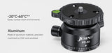 JUSINO Stativ-Nivellierbasis Neigekopf mit 360° Panorama-Funktion und ±15° Neigung PD-60