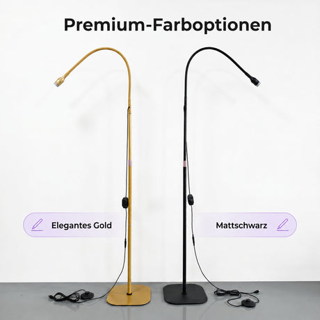 Profi-UV-Lampe 6 W mit Fußpedal & flexiblem Schwanenhals für Nagel-, Wimpern- und Brow-Studio