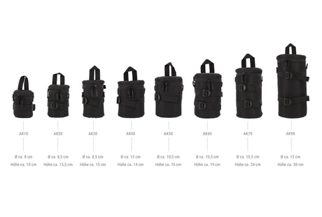 ayex Gepolsterte Objektivtasche 8 Größen – wasserabweisende Lens Case Tasche für Kameraobjektive