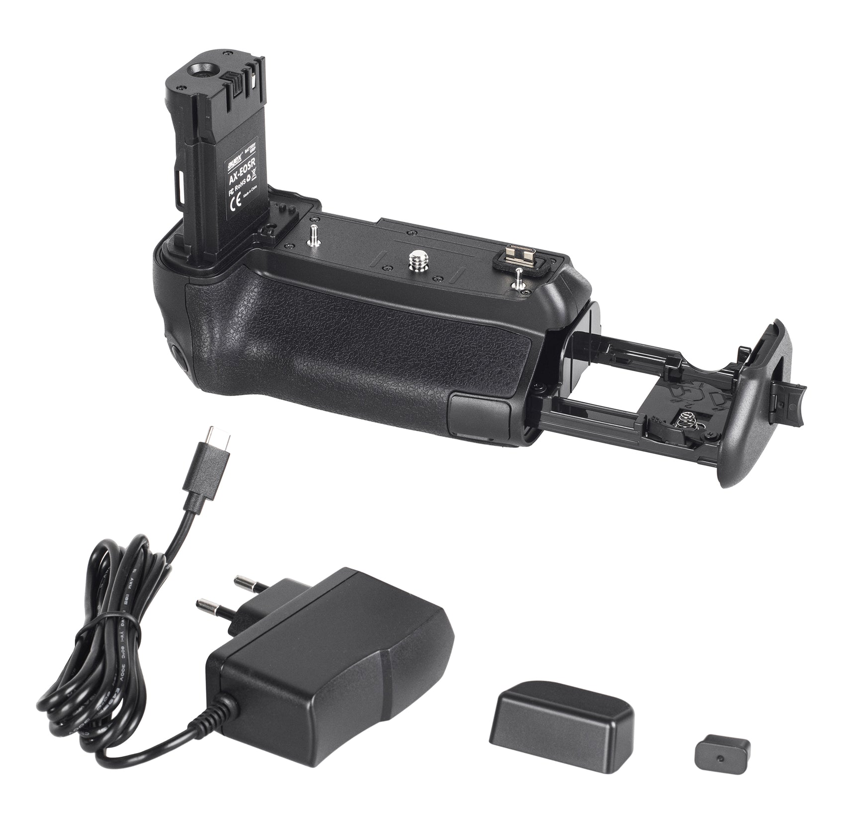 Batteriegriff für Canon EOS R Ra Ersatz für BG-E22 kompakter Handgriff Ladefunktion + USB-C Netzteil