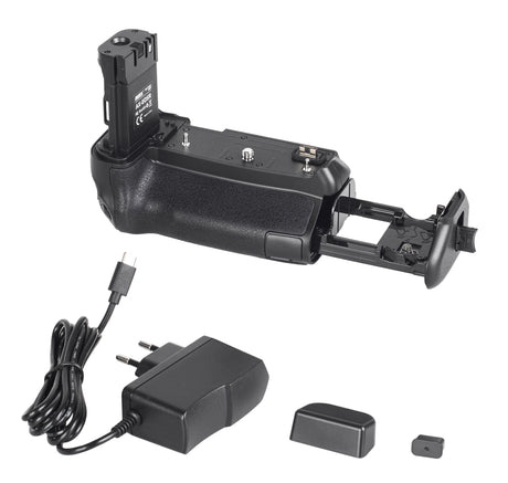 Batteriegriff Set für Canon EOS R Ra Handgriff mit Ladefunktion + 2x LP-E6N Akkus Inkl. USB-C Netzteil