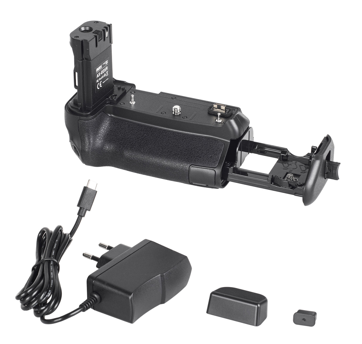 ayex Batteriegriff für Canon EOS R Ra wie BG-E22 B-WARE Handgriff mit Ladefunktion Inkl. USB-C Netzteil