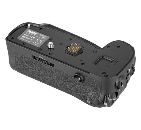 Batteriegriff Set für Panasonic Lumix G9 ersetzt DMW-BGG9 + 2x BLF-19E Akkus + USB Dual Ladegerät