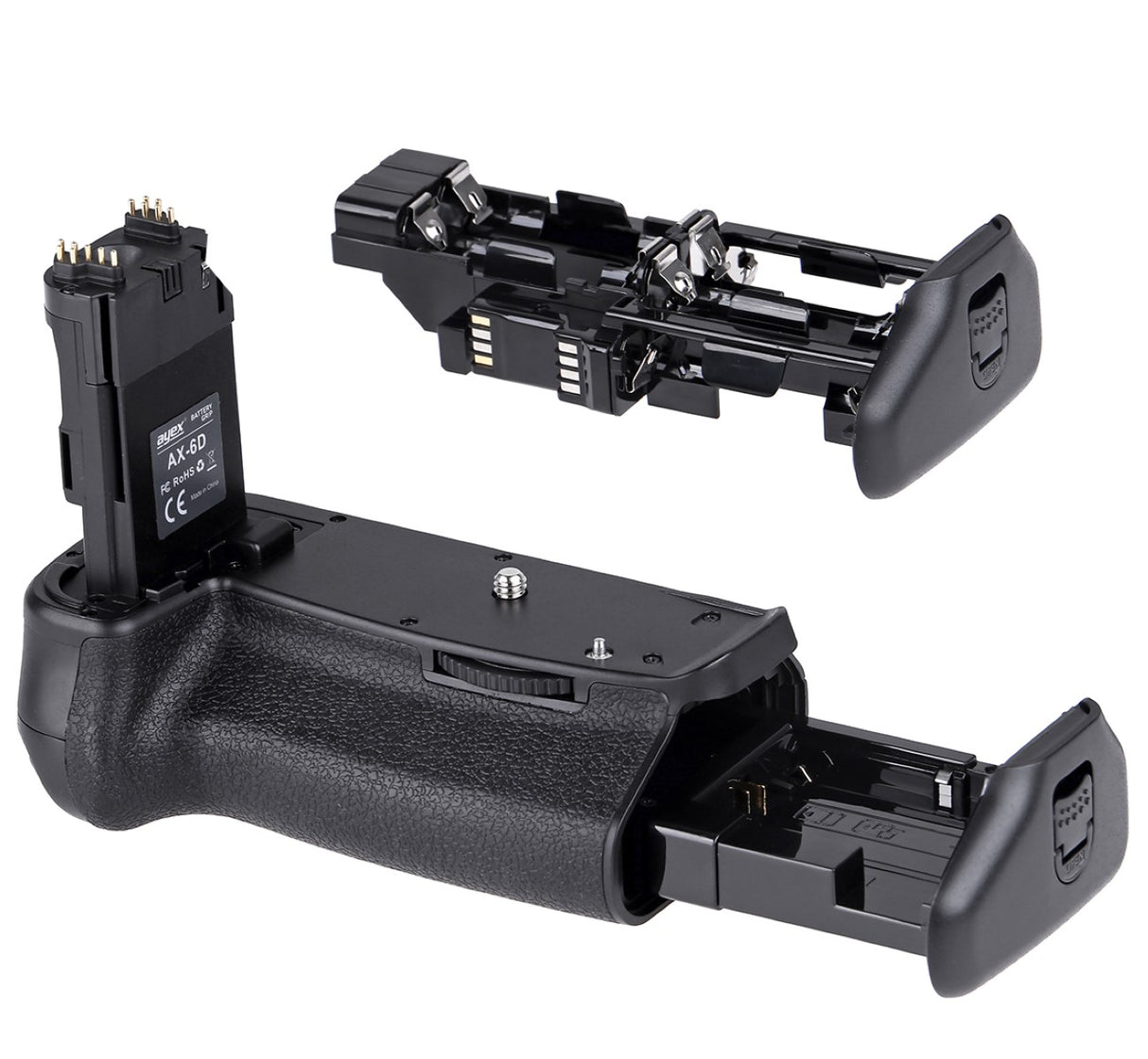 Batteriegriff Set für Canon EOS 6D + 2x LP-E6N Akkus