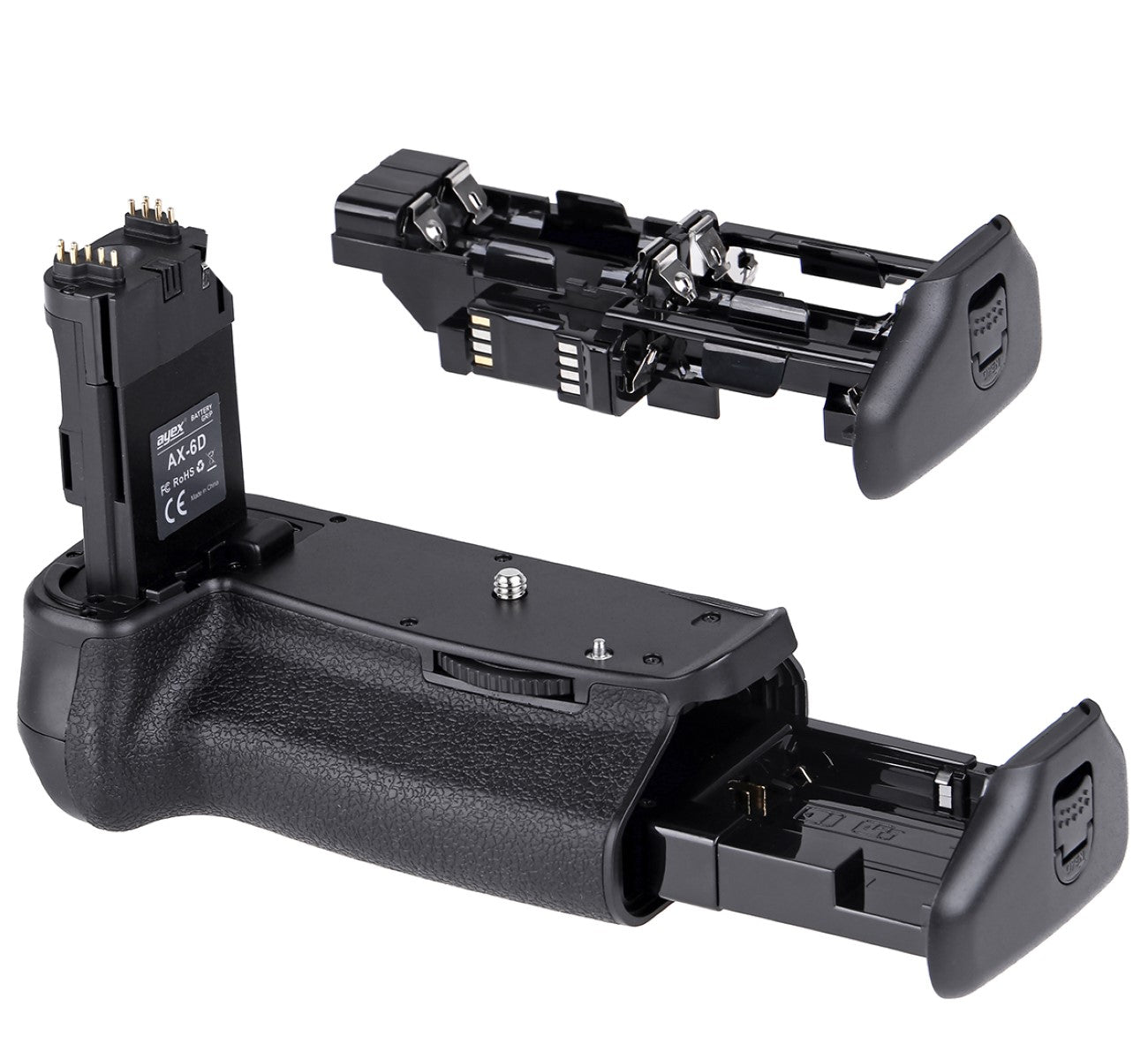 Batteriegriff Set für Canon EOS 6D Mark II wie BG-E21 + 2x LP-E6N Akku + 1x USB Dual Ladegerät