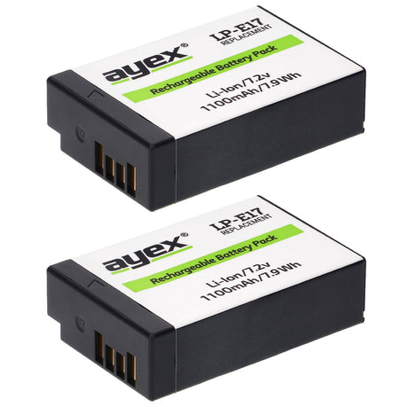 Batteriegriff Set für Canon EOS 760D 750D IX8 T6S T6I + 2x LP-E17 Akku + 1x USB Dual Ladegerät wie BG-E18
