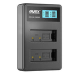 Batteriegriff Set für Canon EOS 800D 77D 9000D Kiss X9i Rebel T9i + 2x LP-E17 Akku + 1x USB Dual Ladegerät