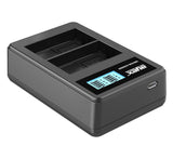 Batteriegriff Set für Nikon D850 wie MB-D18 + 2x EN-EL15B Akku + 1x USB Dual Ladegerät