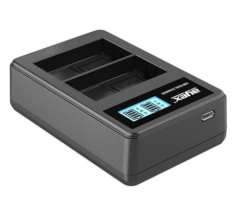 Batteriegriff Set für Nikon D800 D810 wie MB-D12 + 2x EN-EL15B Akku + 1x USB Dual Ladegerät