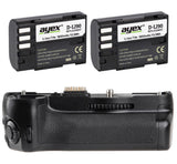 Batteriegriff Set für Pentax K-7 K-5 K-5 II K-5 IIs ähnlich D-BG4 + 2x D-Li90 Akku
