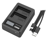 Batteriegriff Set für Panasonic Lumix GH5 + 2x BLF19E Akku + USB Dual Ladegerät