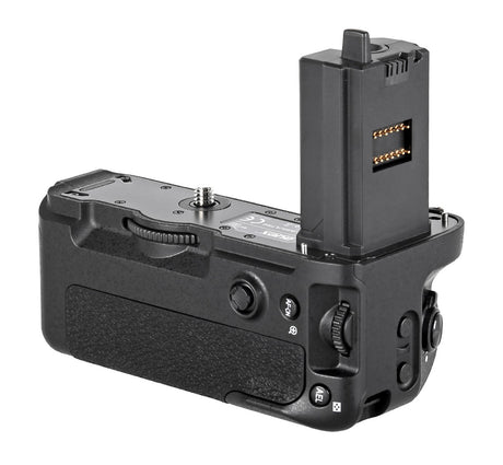 Batteriegriff Set für Sony Alpha 1 a7RIV a7SIII a7IV a9II + 2x NP-FZ100 Akku + 1x USB Dual-Ladegerät wie VG-C4EM