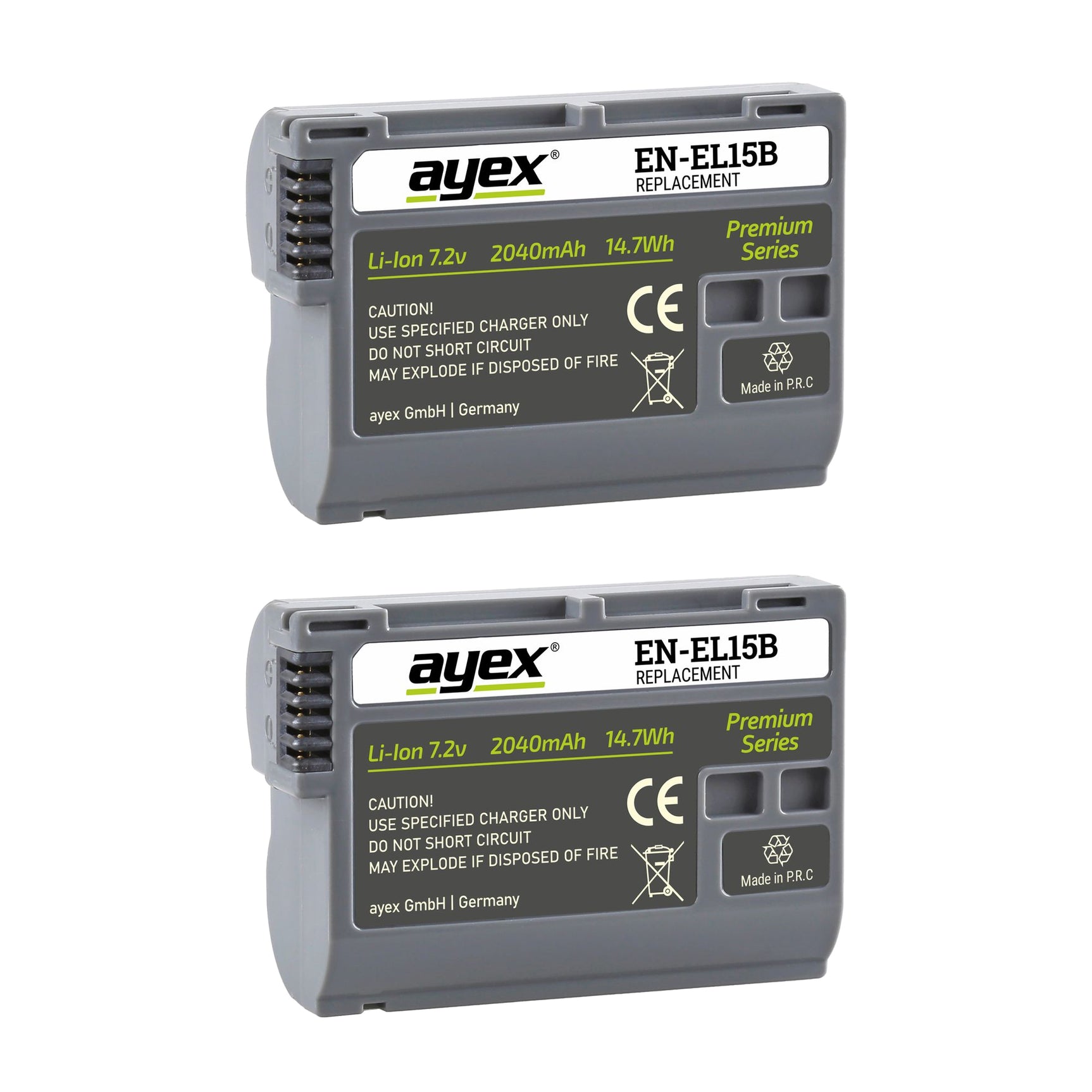 Batteriegriff Set für Nikon Z6II Z7II ersetzt MB-N11 + 2x EN-EL15B Akku