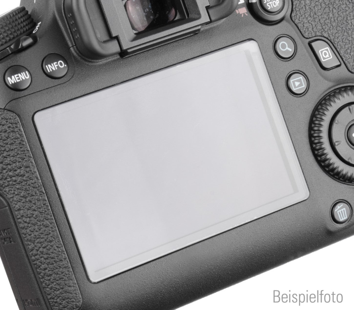 Displayschutz für Nikon D3100 selbsthaftendes Echtglas transparent