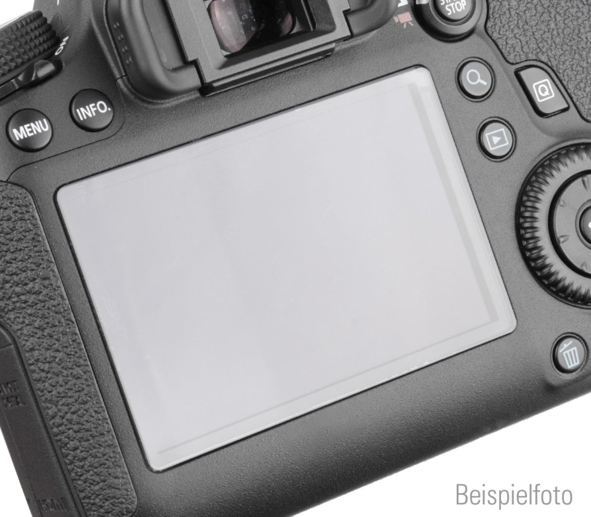 Displayschutz für Canon EOS 650D selbsthaftendes Echtglas
