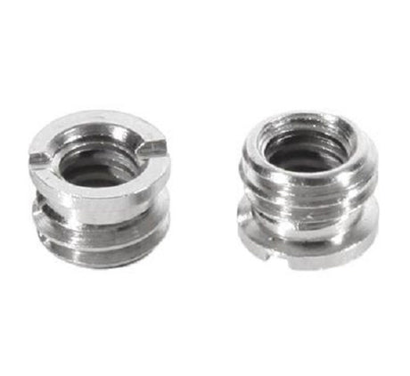 Gewindeadapter 2 Stück wandelt 1/4" Gewinde zu 3/8" Gewinde für Kamera & Stativ geeignet