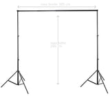 ayex Hintergrundsystem - 2er Set Lampenstative und Crossbar