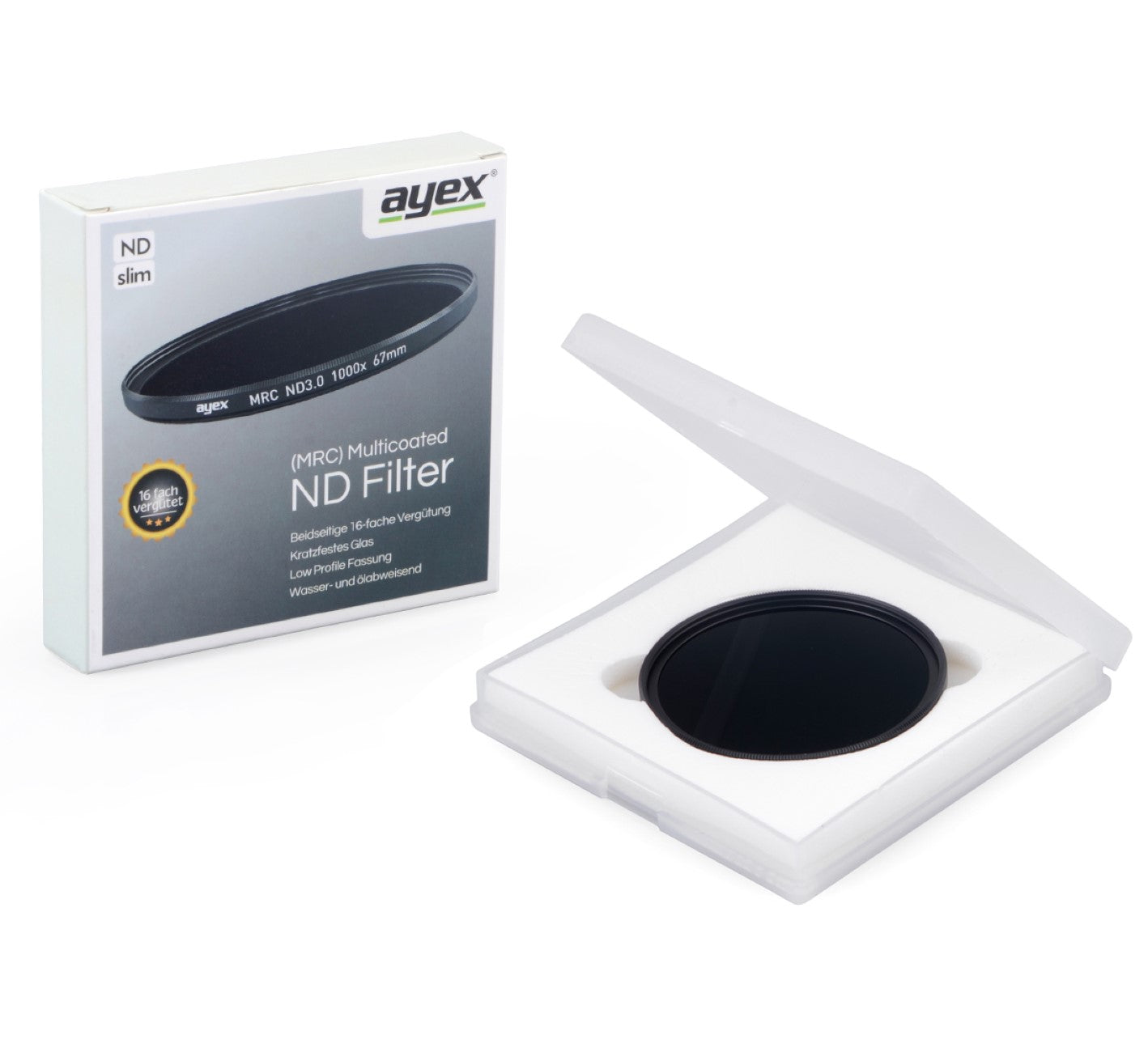 MRC Neutral Density Filter ND3.0 67mm Multicoated Slim ND1000x