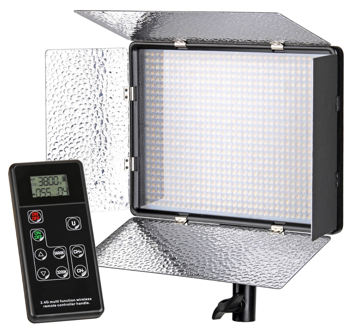 Profi Videoleuchte mit 900 LEDs 3200K-5600K inklusive Funk-Fernbedienung
