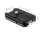Adapterplatte für Arca-Swiss Standard Schnellwechselplatte QP-60