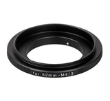 Retroadapter 52mm Micro 4/3 Umkehrring Reversering Objektiv Makroadapter